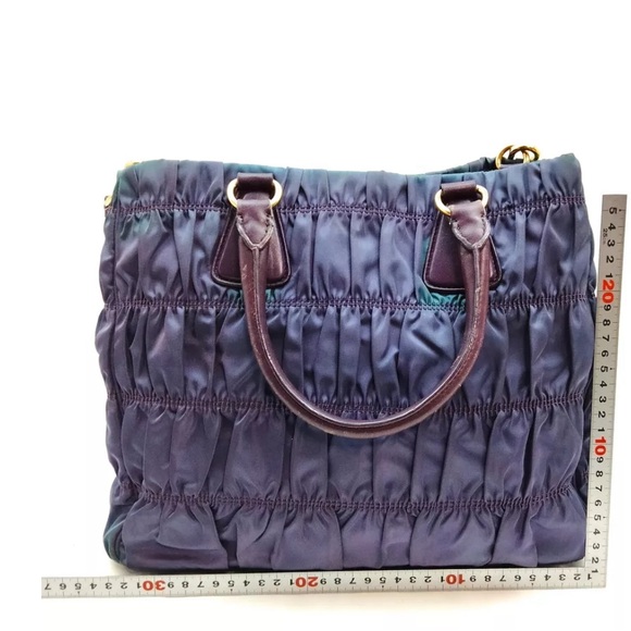 PRADA Tessuto Nylon Gaufre Tote PURPLE 💟💟 - Picture 2 of 11